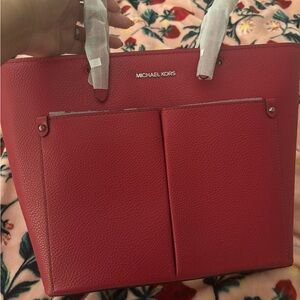 Michael Kors Vibrant Red Tote Bag